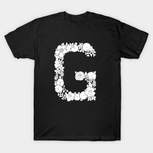 Floral Letter G T-Shirt